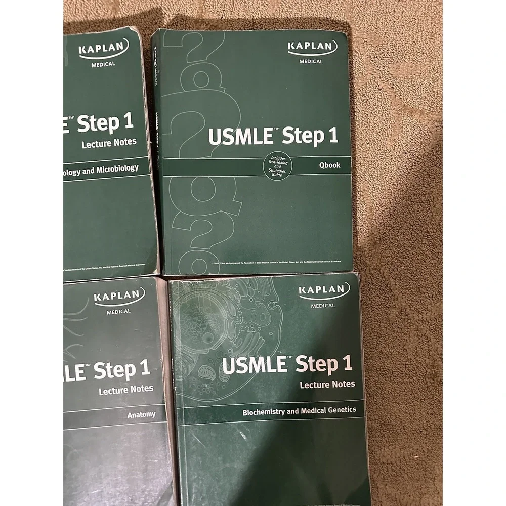 USMLE‎ Step 1 Lecture Notes Vintage 2009 6 Book Set Kaplan Test Prep